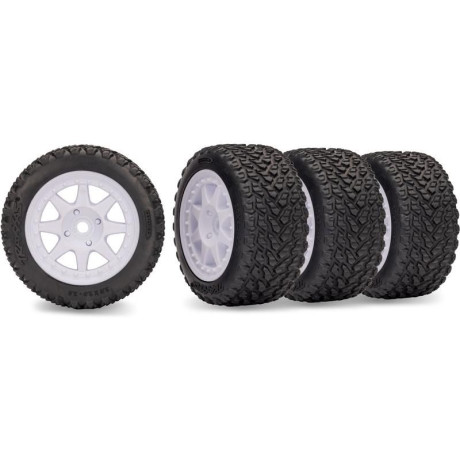 Traxxas kolo, disk 8-spoke, pneu Rally (sada 4ks)