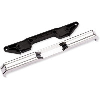 Traxxas X-Monster RC autómodell (X-Maxx MT alváz) alkatrésze: krómozott hátsó lökhárító.