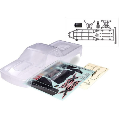 Traxxas karosérie X-Monster Chevrolet GMT400 CK HD čirá (pro X-Monster)