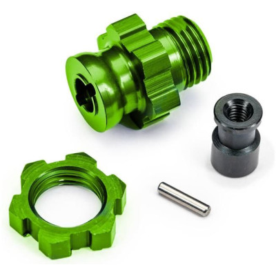 Traxxas náboj kola krátký 17mm s drážkami zelený