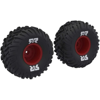 Arrma kolo s pneu dBoots Cut Chevron, disk červený (2)