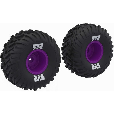 Arrma kolo s pneu dBoots Cut Chevron, disk fialový (2)