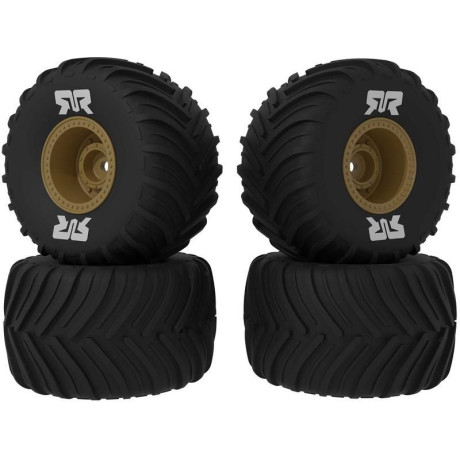 Arrma kolo s pneu dBoots Chevron MT, disk bronzový (4): GROM