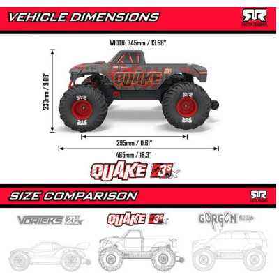 Arrma Quake 223S BLX 2WD 1:10 RTR fialová