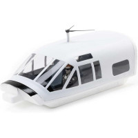 Alkatrész az E-flite Beechcraft RC-45J 1,5m-es távirányítású repülőgép modelljéhez: fehér kabin pilótával.
