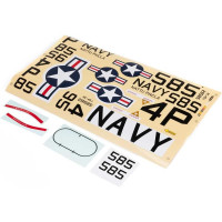 Az E-flite Beechcraft RC-45J 1,5m-es távirányítású repülőgép modelljének alkatrésze: Navy matricák.