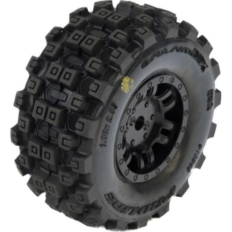 Pro-Line kerék 1:16, Badlands MX gumik, fekete tárcsa H12mm (4): Mojave Grom