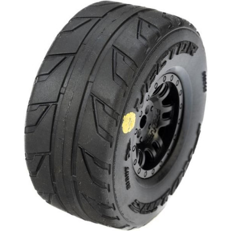 Pro-Line kerék 1:16, Vector gumik, fekete felni H12mm (4): Mojave Grom