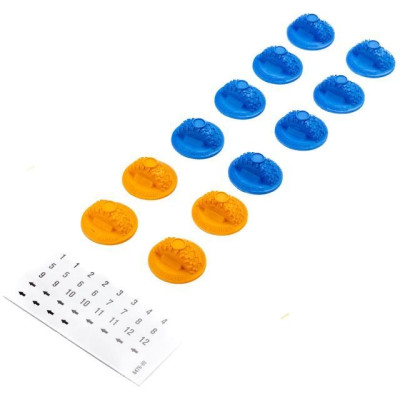 Pro-Line útjelölő készlet, kék, narancssárga (12): Axial SCX30