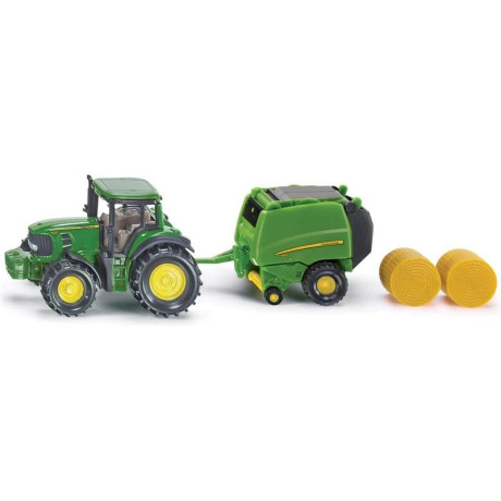 SIKU Blister - John Deere traktor bálázóval