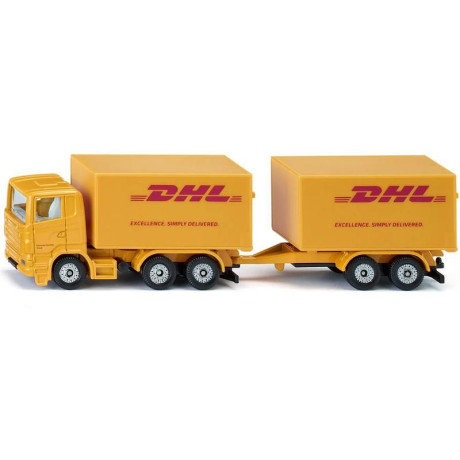 SIKU Blister - DHL teherautó pótkocsival