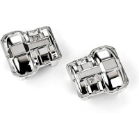 Tuning alkatrész Traxxas TRX-4M RC autómodellekhez: krómozott vezérműszíj fedél (2 db).