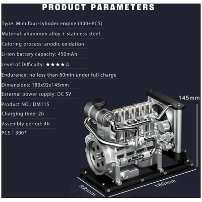 Teching dieselový motor Mini