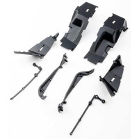 Alkatrész az Axial SCX10 III Jeep CJ-7 RC modellautóhoz: első, bal és jobb sárvédő.