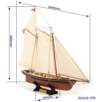 OCCRE America jachta - Americas Cup 1851 1:75