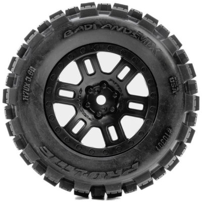 Pro-Line kolo 1:16, pneu Badlands, disk černý H12mm (2): Arrma Mini Kraton