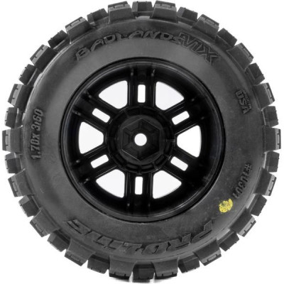 Pro-Line kolo 1:16, pneu Badlands, disk černý H12mm (2): Arrma Mini Kraton