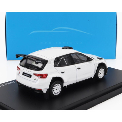 ABREX ŠKODA FABIA IV RS RALLY2 2022 - WHITE 1/43