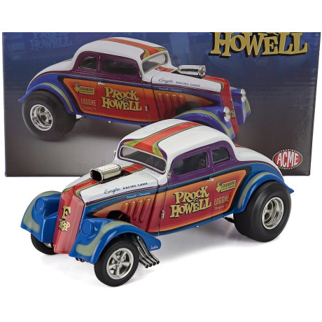 ACME MODELS FORD USA WILLYS GASSER PROCK & HOWELL 1933 - BLUE COPPER WHITE 1/18