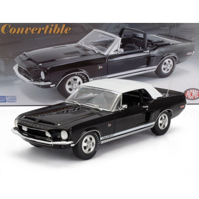 ACME MODELS FORD USA MUSTANG SHELBY GT500 KR CABRIOLET 1968 - BLACK 1/18