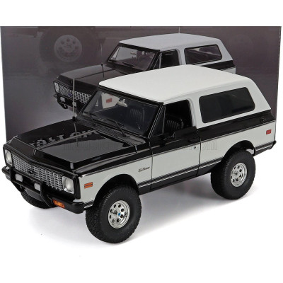 ACME MODELS CHEVROLET BLAZER K5 OFFROAD HARD-TOP 1971 - BLACK WHITE 1/18