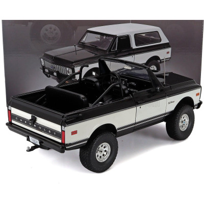 ACME MODELS CHEVROLET BLAZER K5 OFFROAD HARD-TOP 1971 - BLACK WHITE 1/18