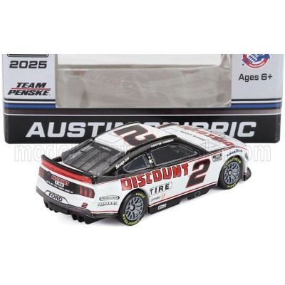 ACTION FORD USA MUSTANG TEAM PENSKE N 2 NASCAR CUP SERIES 2025 AUSTIN CINDRIC - WHITE 1/64