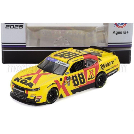 ACTION CHEVROLET CAMARO TEAM KOA RV SHARE N 88 NASCAR CUP SERIES 2025 CONNOR ZILISCH - YELLOW RED 1/64