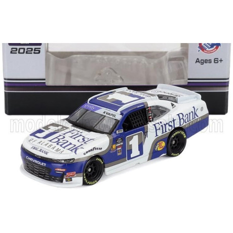 ACTION CHEVROLET CAMARO TEAM FIRST BANK N 1 NASCAR CUP SERIES 2025 CARSON KVAPIL - WHITE BLUE 1/64