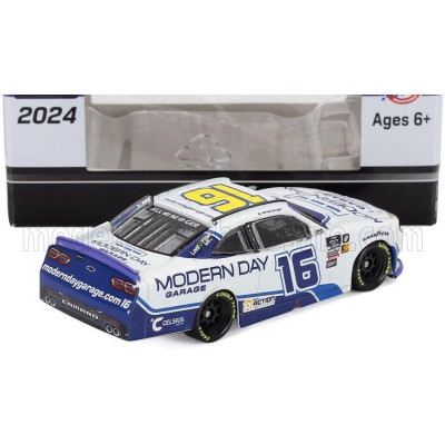 ACTION CHEVROLET CAMARO TEAM MODERN DAY GARAGE N 16 NASCAR CUP SERIES 2024 AJ ALLMENDINGER - WHITE BLUE 1/64