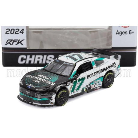 ACTION CHEVROLET CAMARO TEAM JKF N 17 NASCAR CUP SERIES 2024 CHRIS BUESCHER - WHITE BLACK GREEN 1/64