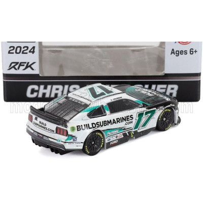 ACTION CHEVROLET CAMARO TEAM JKF N 17 NASCAR CUP SERIES 2024 CHRIS BUESCHER - WHITE BLACK GREEN 1/64