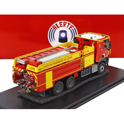 ALERTE RENAULT K460 GALLIN CCFS SDIS 95 TANKER TRUCK SAUPERS POMPIERS VAL D'OISE 3-ASSI 2021 - RED YELLOW 1/43