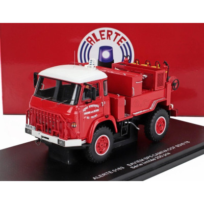 ALERTE SAVIEM SM5 CAMIVA TANKER TRUCK CCF SDIS 78 SAPEURS POMPIERS 1976 - RED WHITE 1/43