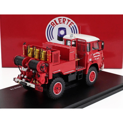 ALERTE SAVIEM SM5 CAMIVA TANKER TRUCK CCF SDIS 78 SAPEURS POMPIERS 1976 - RED WHITE 1/43