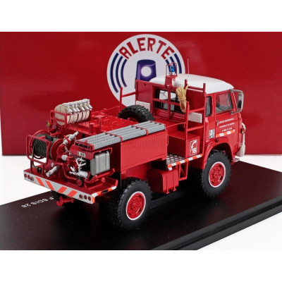 ALERTE SAVIEM SM5 CAMIVA TANKER TRUCK SP SIDES CCF SDIS 28 SAPEURS POMPIERS 1976 - RED WHITE 1/43
