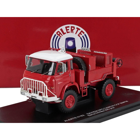 ALERTE SAVIEM SP5 CAMIVA TANKER TRUCK CCF BMPM SAPEURS POMPIERS 1976 - RED WHITE 1/43