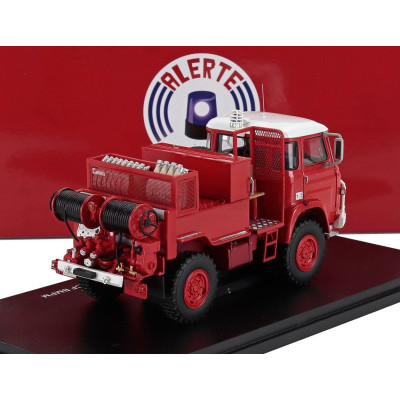 ALERTE SAVIEM SP5 CAMIVA TANKER TRUCK CCF BMPM SAPEURS POMPIERS 1976 - RED WHITE 1/43