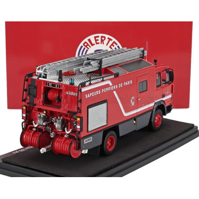 ALERTE IVECO FIAT 135-17 TANKER TRUCK SIDES FE8 BSPP SAPEURS POMPIERS DE PARIS 1986 - RED GREY 1/43