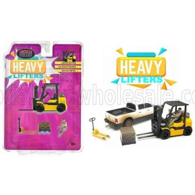 AMERICAN DIORAMA ACCESSORIES B316 CARRELLO ELEVATORE VERTICALE - VERTICAL ORDER PICKER 4 WHEELS - VARIOUS 1/64