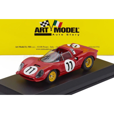 ART MODEL FERRARI DINO 206S N 11 1000km NURBURGRING 1966 L.BANDINI - L.SCARFIOTTI - RED 1/43