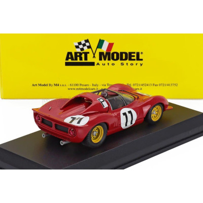 ART MODEL FERRARI DINO 206S N 11 1000km NURBURGRING 1966 L.BANDINI - L.SCARFIOTTI - RED 1/43