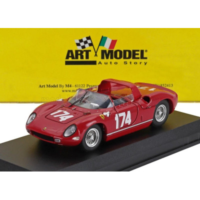 ART MODEL FERRARI 250P SPIDER s/n0810 N 174 TARGA FLORIO 1963 MIKE PARKES - JOHN SURTEES - RED 1/43