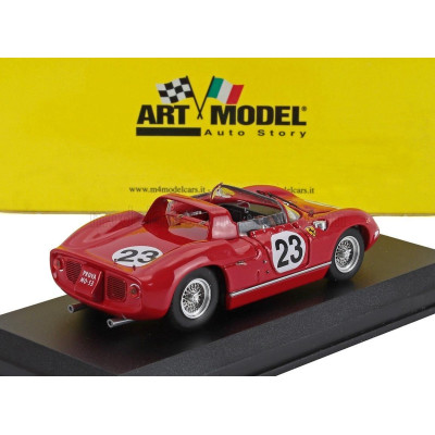 ART MODEL FERRARI 250P SPIDER 3.0L V12 TEAM FERRARI SPA SEFAC N 23 24h LE MANS 1963 JOHN SURTEES - WILLY MAIRESSE - RED 1/43