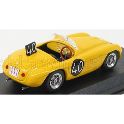 ART MODEL FERRARI 166MM SPIDER N 40 SPA-FRANCORCHAMPS 1949 ROOSDORP - DE RIDDER - YELLOW 1/43