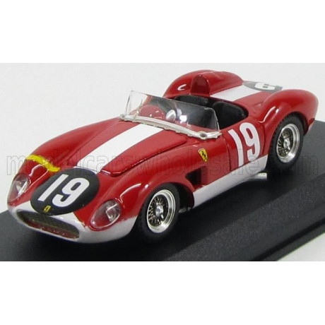 ART MODEL FERRARI 500TRC SPIDER N 19 NURBURGRING 1957 BAUER - KOCHERT - RED WHITE 1/43