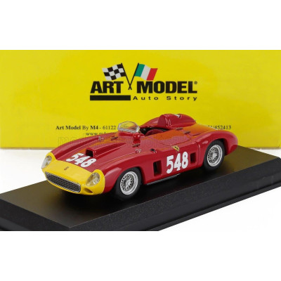 ART MODEL FERRARI 290MM SPIDER sn0616 N 548 WINNER MILLE MIGLIA 1956 EUGENIO CASTELLOTTI - RED YELLOW 1/43