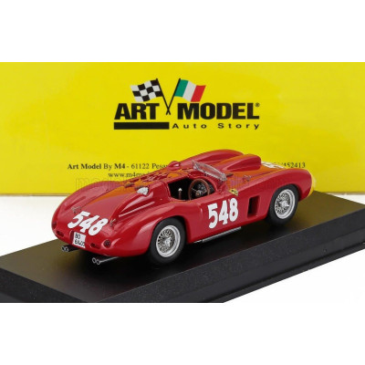 ART MODEL FERRARI 290MM SPIDER sn0616 N 548 WINNER MILLE MIGLIA 1956 EUGENIO CASTELLOTTI - RED YELLOW 1/43