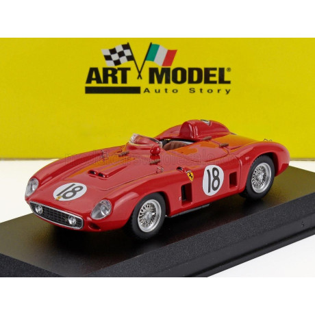 ART MODEL FERRARI 860 MONZA sn0602 N 18 2nd 12h SEBRING 1956 LUIGI MUSSO - HARRY SCHELL - RED 1/43