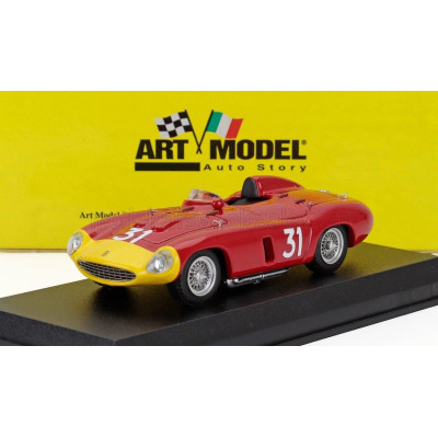 ART MODEL FERRARI 857S SPIDER s/n0584 N 31 WINNER DAKAR SENEGAL GP 1956 MAURICE TRINTIGNANT - RED 1/43